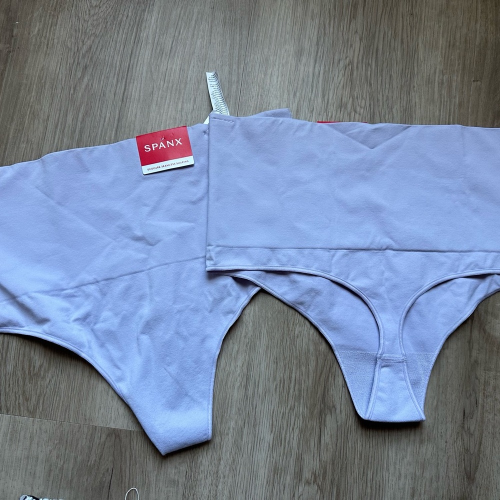 Spanx seamless shaping thong 2 pair